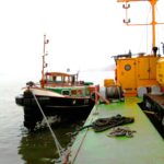 Barkasse Otto am Ponton