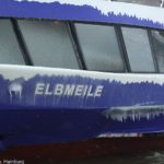 Elbmeile mit Eis