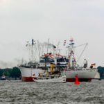 "Schaarhörn" und "Cap San Diego" am 8.5.09