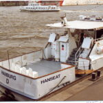 Hanseat ex "Rudolf Kinau" (1969) 003 im April/Mai 1993 an den Landungsbrücken