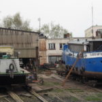 Fluss-Schifferkirche noch m Dock bei Flint_1