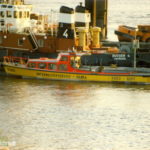 Unterwasserservice-Hansa 001 im Frühjahr 1987 am Schlepperponton Niederhafen