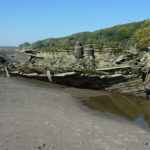 Schiffswrack Polstjernan vor Blankenese_1