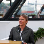 Anja Hajduk bei der Taufrede