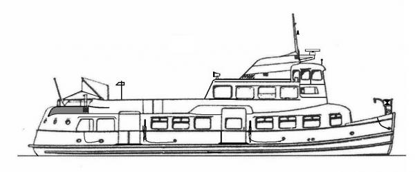 Skizze: HADAG-Fähre BLANKENESE (Typ II)