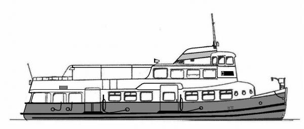 Skizze: HADAG-Fähre OTTENSEN (Typ II U)