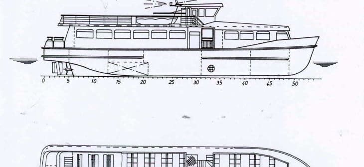 Bauplan: HADAG-Hafenfähre WOLFGANG BORCHERT