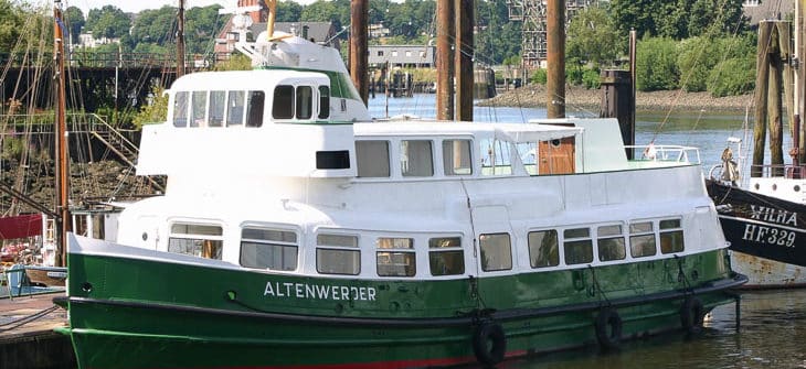 Ex-HADAG-Hafenfähre ALTENWERDER in Finkenwerder